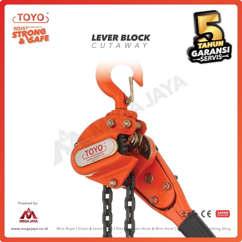 Promo Harga Lever Block 3 Ton Toyo Asli Termurah & Berkualitas