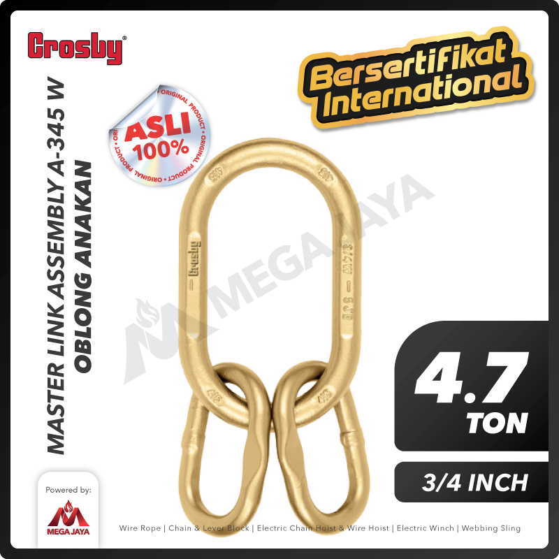 Dapatkan Produk Master Link Assembly Crosby USA A345 W 3/4" Harga