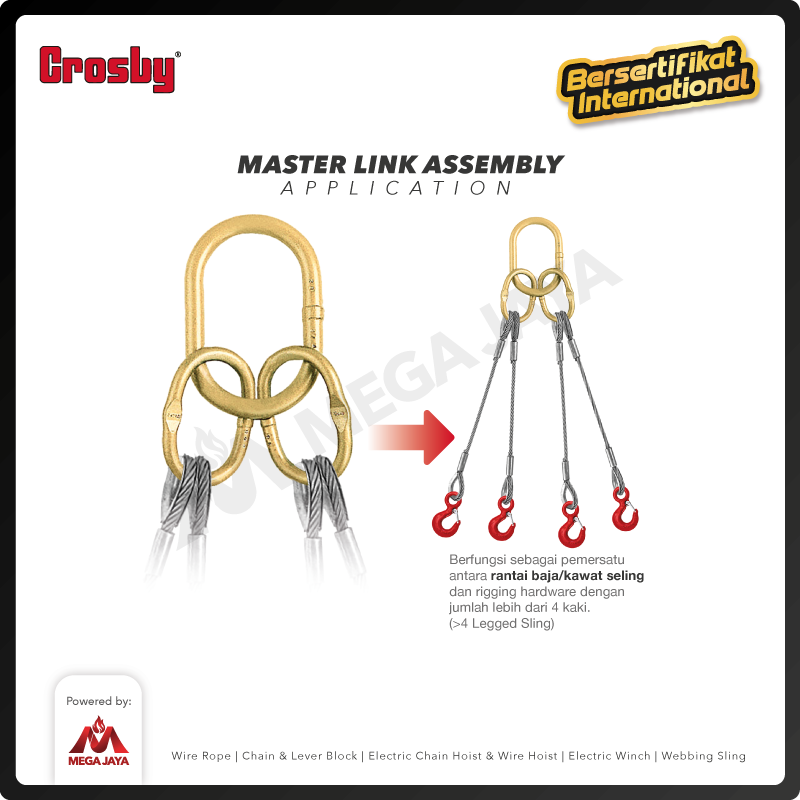 Dapatkan Produk Master Link Assembly Crosby USA A-345 W 3/4