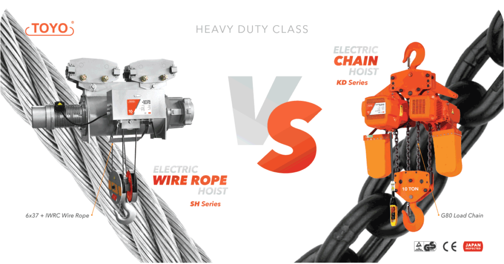 Perbedaan Electric Wire Rope Hoist & Electric Chain Hoist