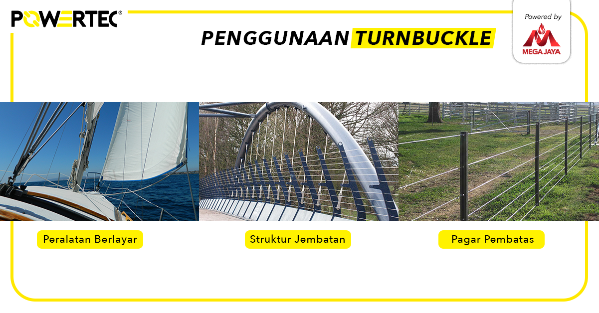 Panduan Mengenal Jenis, Ukuran, Kapasitas, Serta Fungsi Turnbuckle