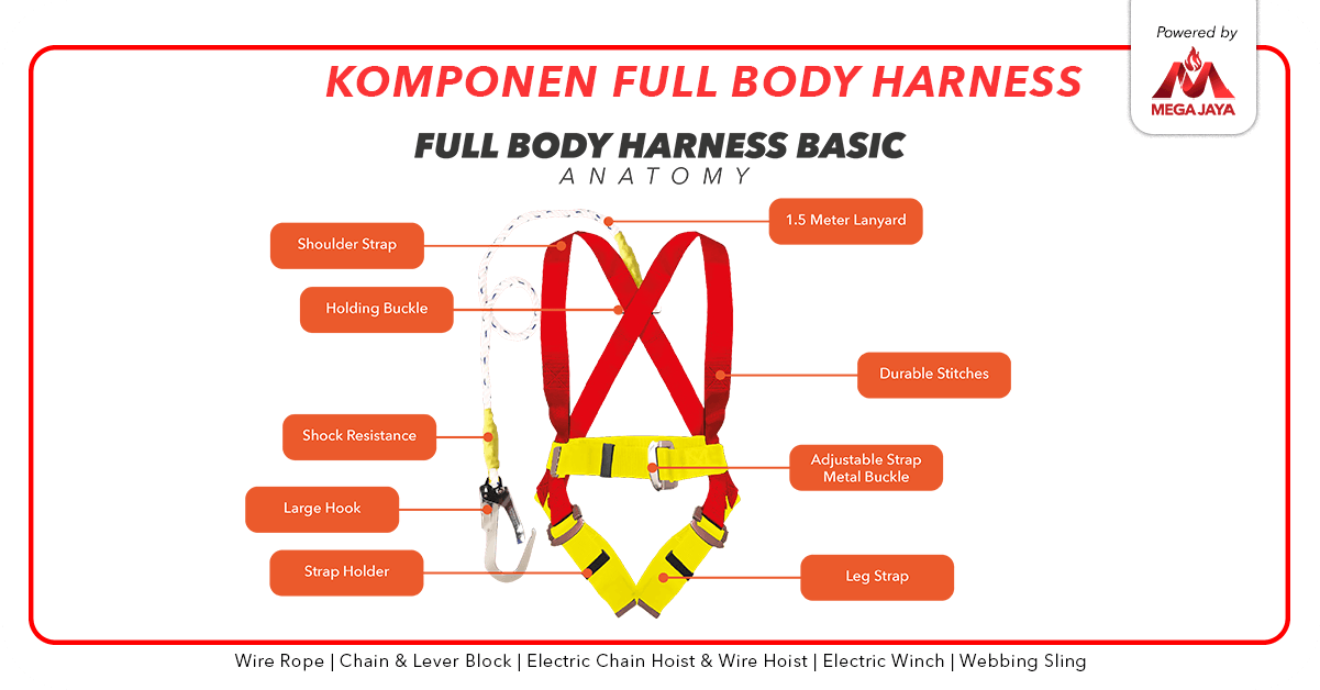 Kenali Full Body Safety Harness Alat Pelindung Diri dari ketinggian