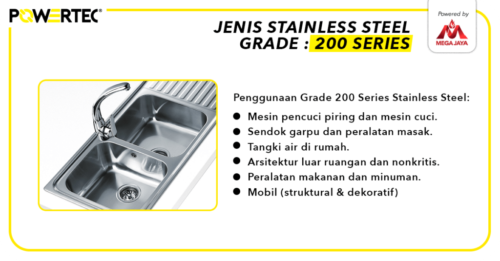 stainless steel grade 200