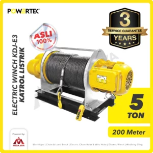 POWERTEC Electric Winch KDJ E3 5T X 200M