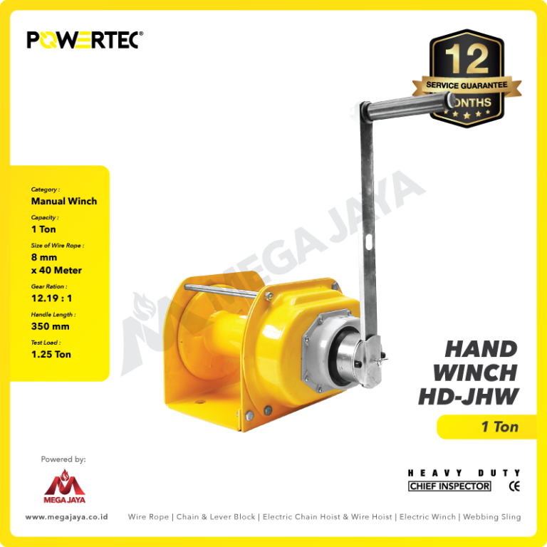 Jual Winch, Hand Winch, Electric Winch Berkualitas & Bersertifikat!