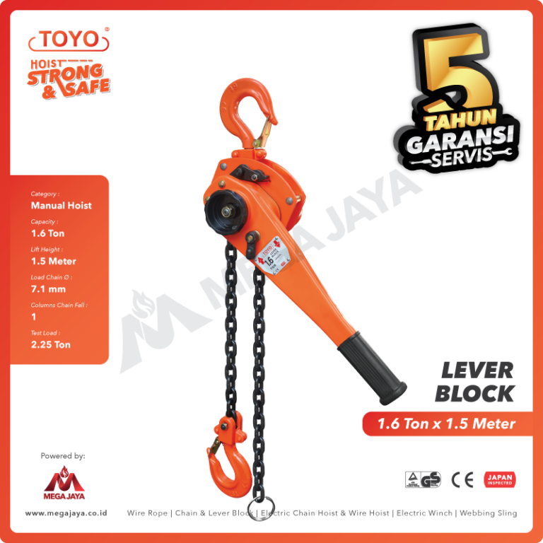 Cek Promo Lengkap harga lever block 1.5 ton Murah Berkualitas
