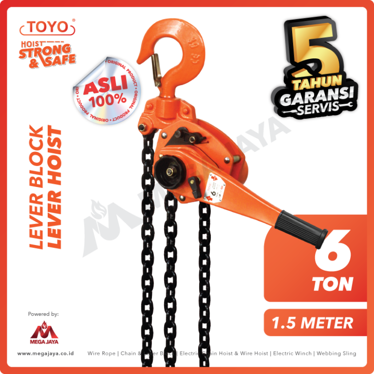 Promo Harga Lever Block 6 Ton Merk Toyo Kualitas Terbaik & Bersertifikat