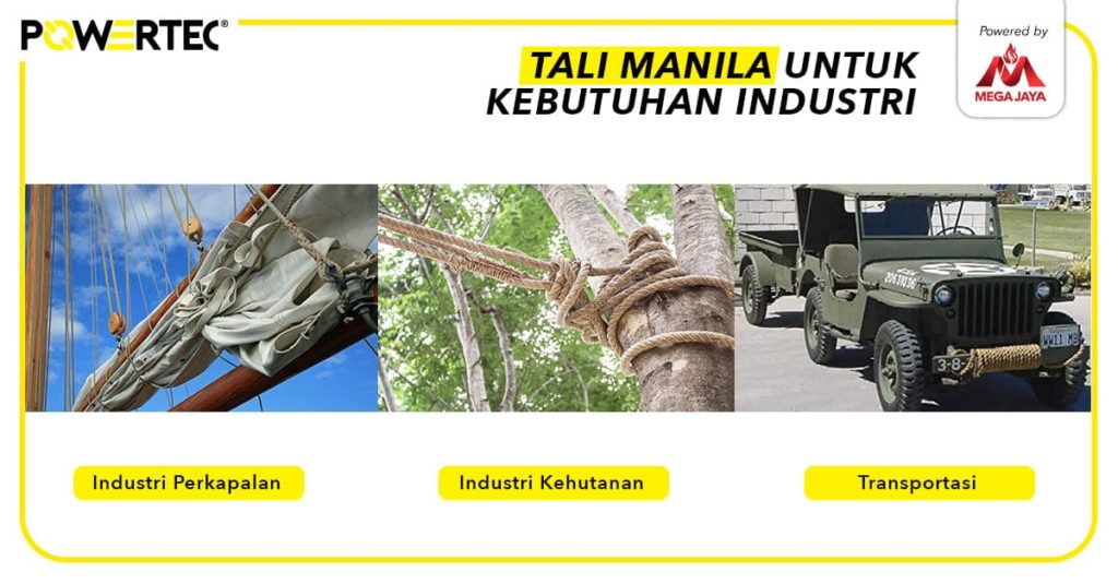 fungsi tali manila di industri