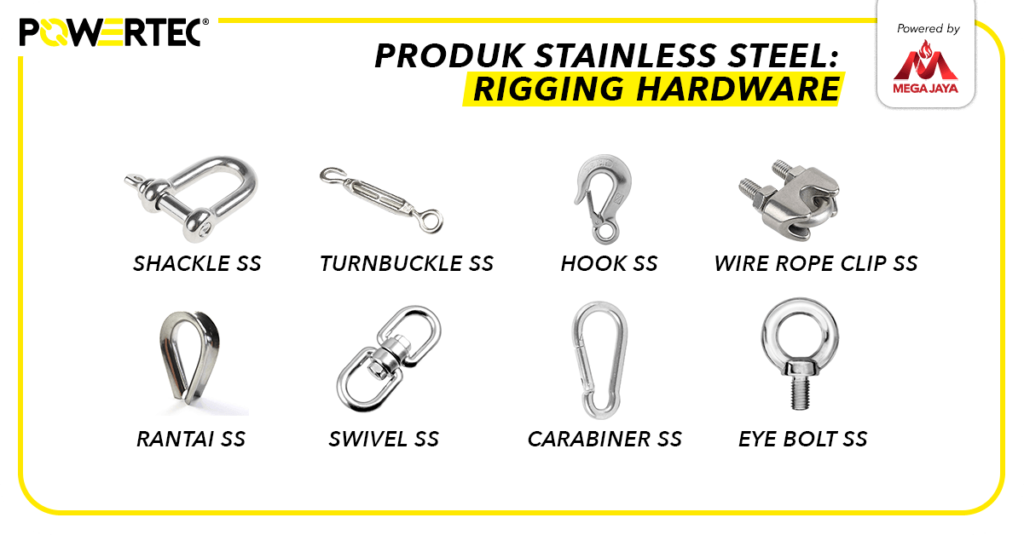 jenis produk stainless steel rigging