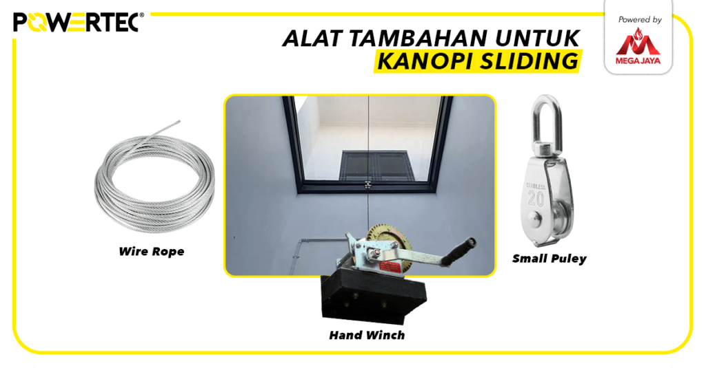 Alat Tambahan Untuk Kanopi Sliding