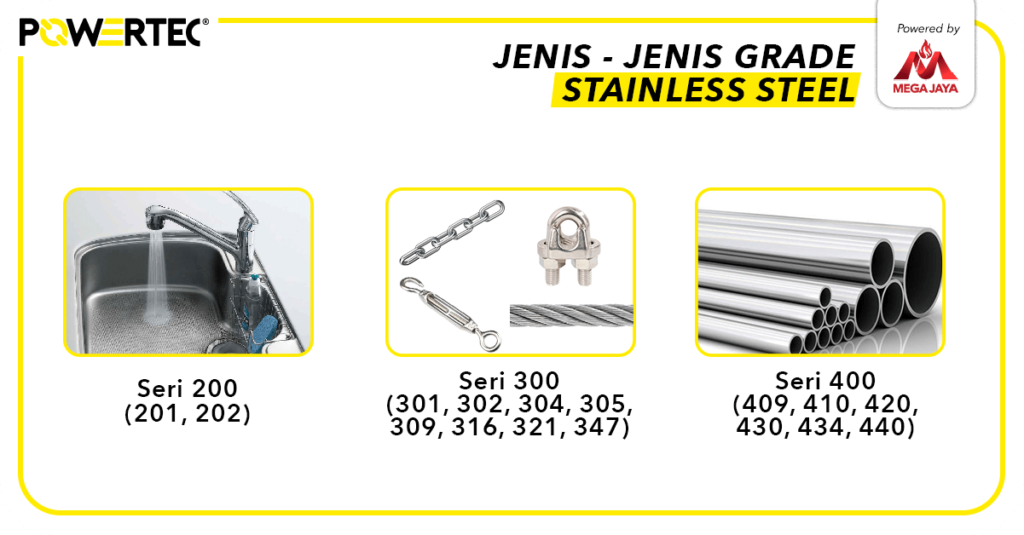 jenis grade stainless steel