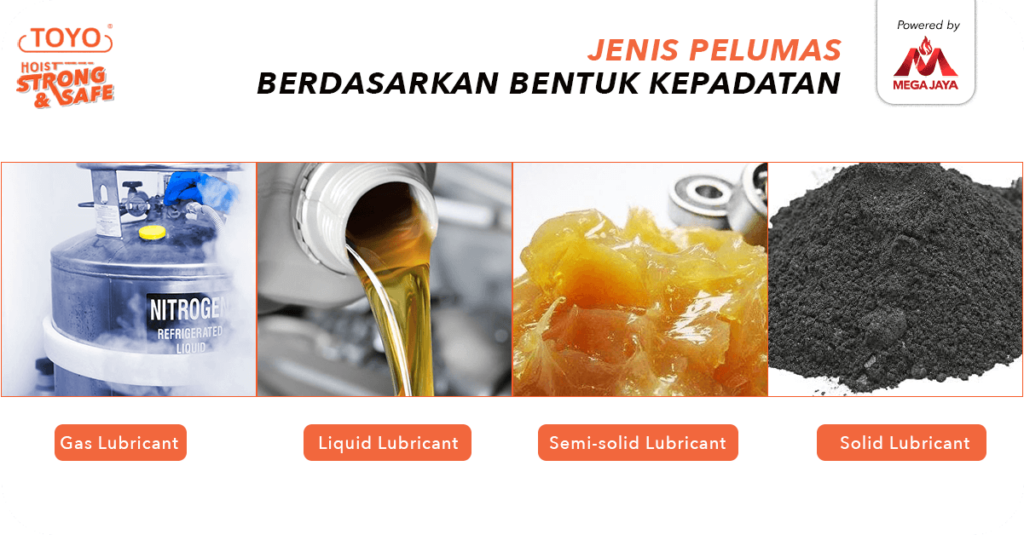 Jenis Pelumas berdasarkan Bentuk Kepadatan