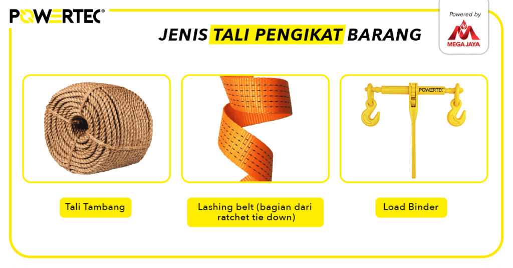 Jenis tali pengikat barang