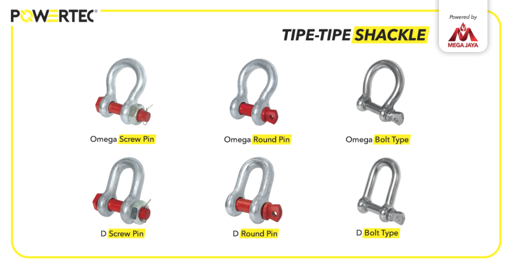 tipe-tipe shackle