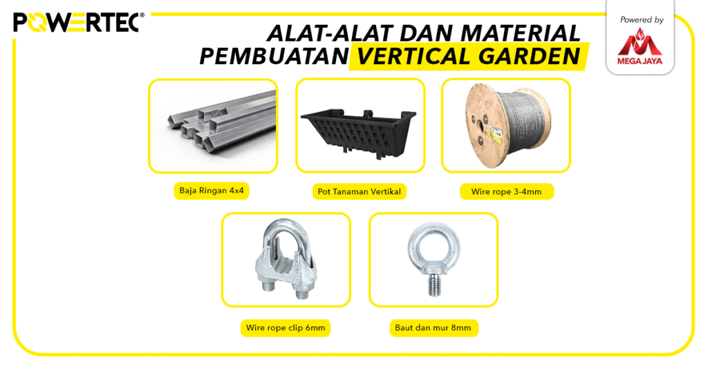 Alat dan Material pembuatan vertical garden