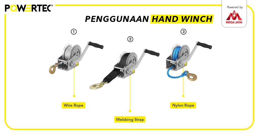 penggunaan hand winch secara umum