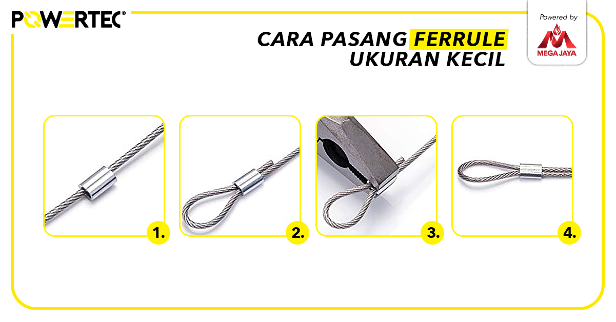 panduan pemasangan ferrule ukuran kecil