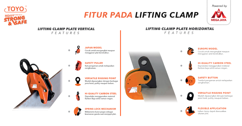 fitur vertical clamp dan horizontal clamp