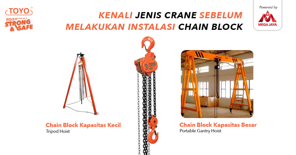 Kenali Jenis Crane untuk instalasi chain block