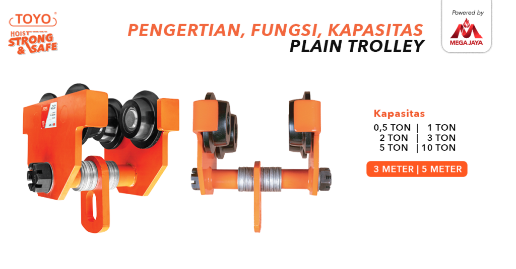 kapasitas dan ukuran plain trolley