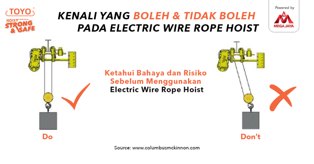 kenali Apa yang Boleh dan Tidak Boleh pada Wire Rope Hoist