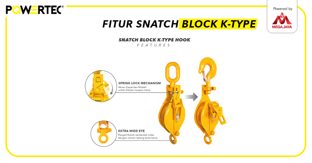 fitur snatch block k-type