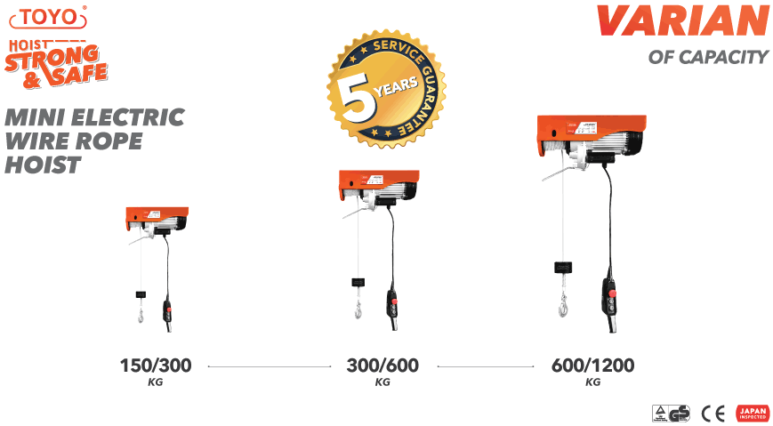 ukuran mini hoist