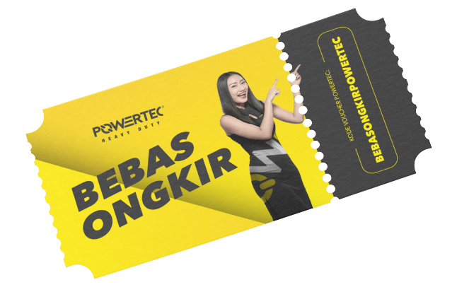 Voucher Bebas Ongkir - POWERTEC