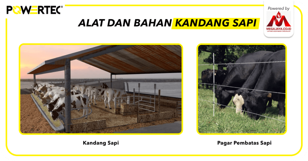 1.2 Alat dan Bahan Pembuatan Kandang Sapi