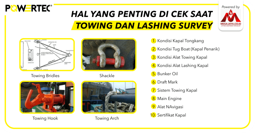 4.2 Hal-hal yang penting di cek saat Towing dan Lashing Survey