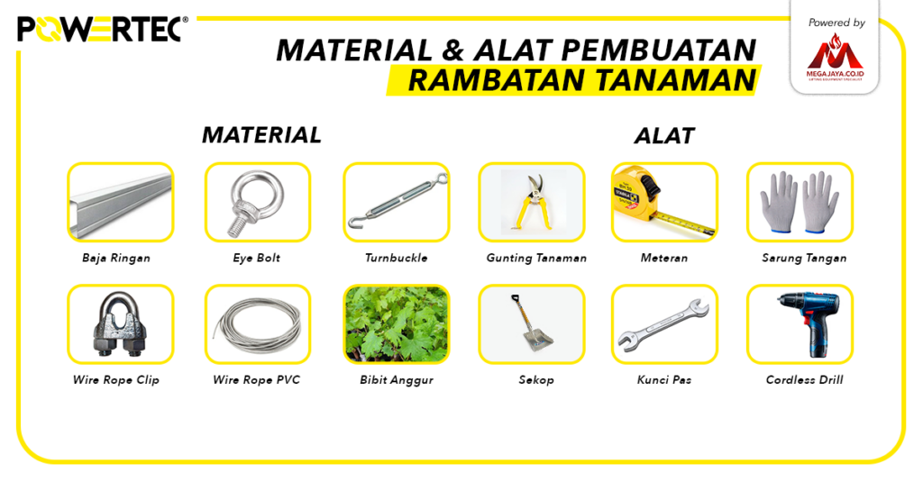 alat-dan-bahan-membuat-trellis-rambatan-tanaman