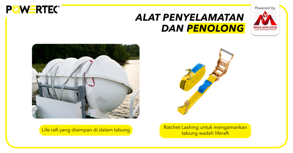 life raft Alat keselamatan dan penolong di kapal