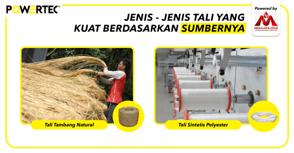 Jenis-jenis Tali yang Kuat berdasarkan Sumbernya