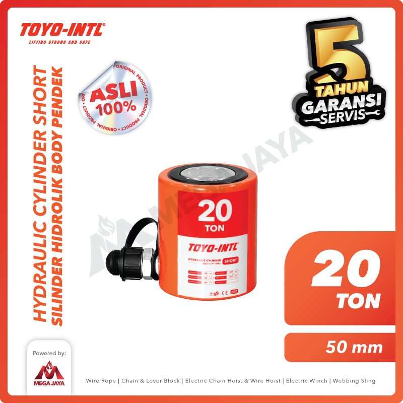 2CevbYM Hydraulic Cylinder Short Toyo 20 T (50mm) - Image 1