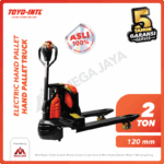 Electric Hand Pallet Truck Toyo 2 T (PU Wheel) 685mm x 1150mm (48v/30AH)