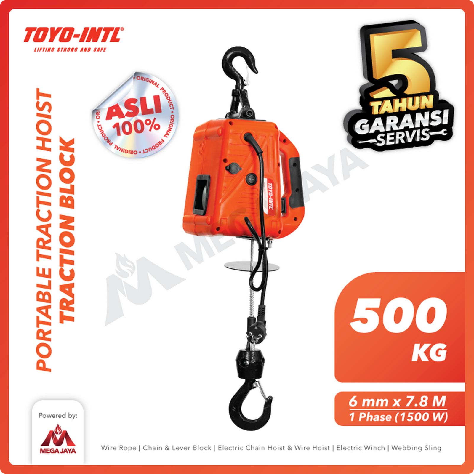 a3f2e8edd92f46aeb8ef29775cf3cbb5~tplv-aphluv4xwc-white-pad-v1_1600_1600 Portable Traction Hoist Toyo 0,5 T x 7,8 M - Image 1