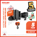 Electric Wire Rope Hoist 3F Toyo European Type + Trolley 5T x 6 M (Single Girder)