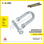 Shackle Powertec Galv D 50mm - 2" - Image 2