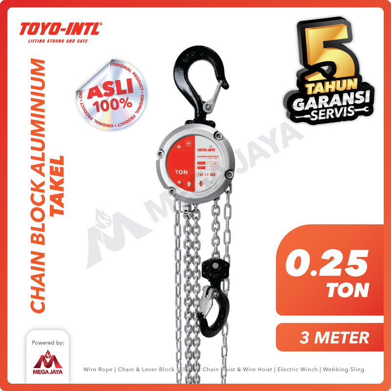 EA9Xn7i Alum. Chain Block Toyo 0,25 T x 3 M - Image 1