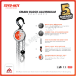 Alum. Chain Block Toyo 0,25 T x 3 M - Image 2